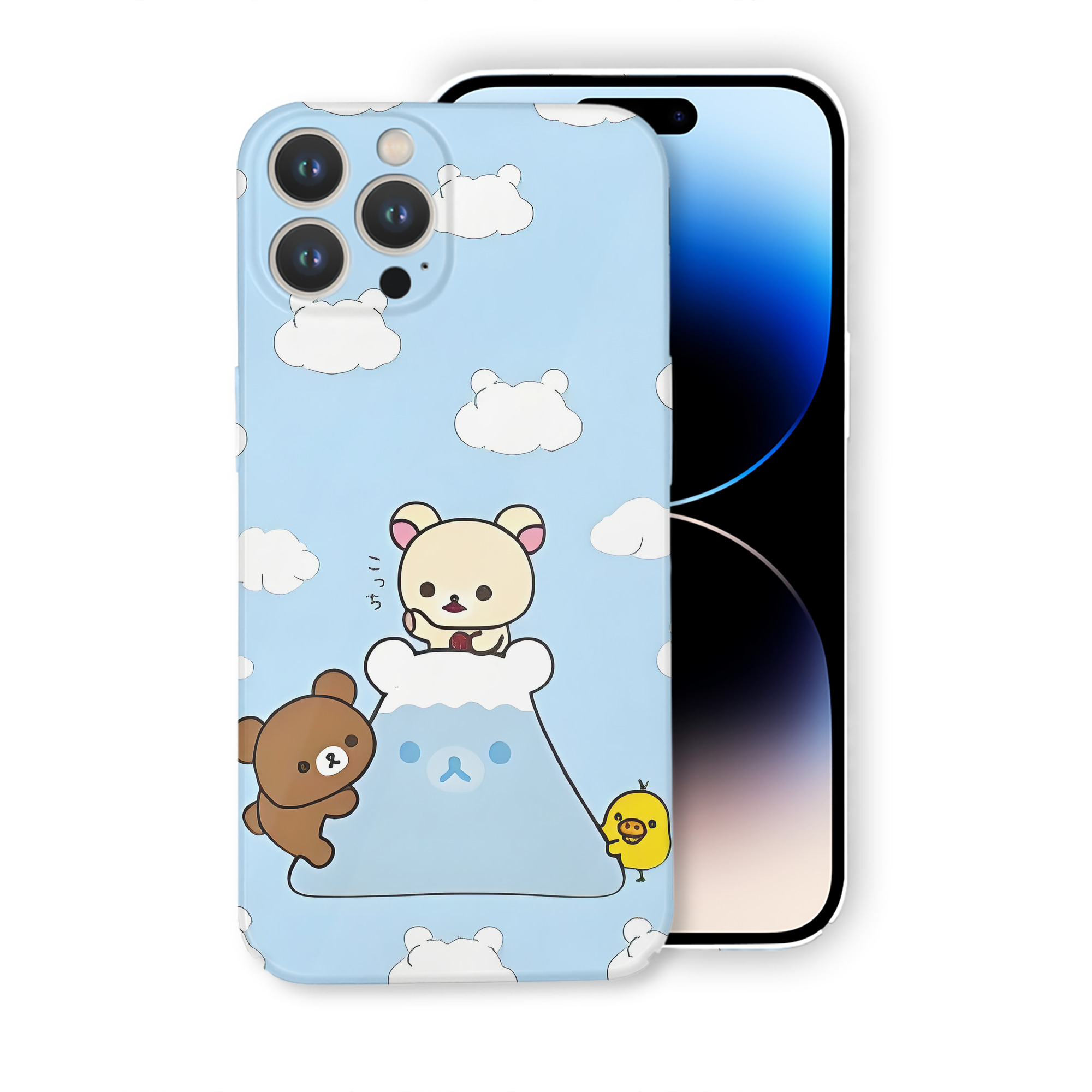 （画像用） リラックマ リラックマ キイロイトリ Rilakkuma Korilakkuma Kiiroitori 【iPhone 14シリーズ対応】ハードケース
